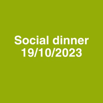 Social dinner 19/10/23