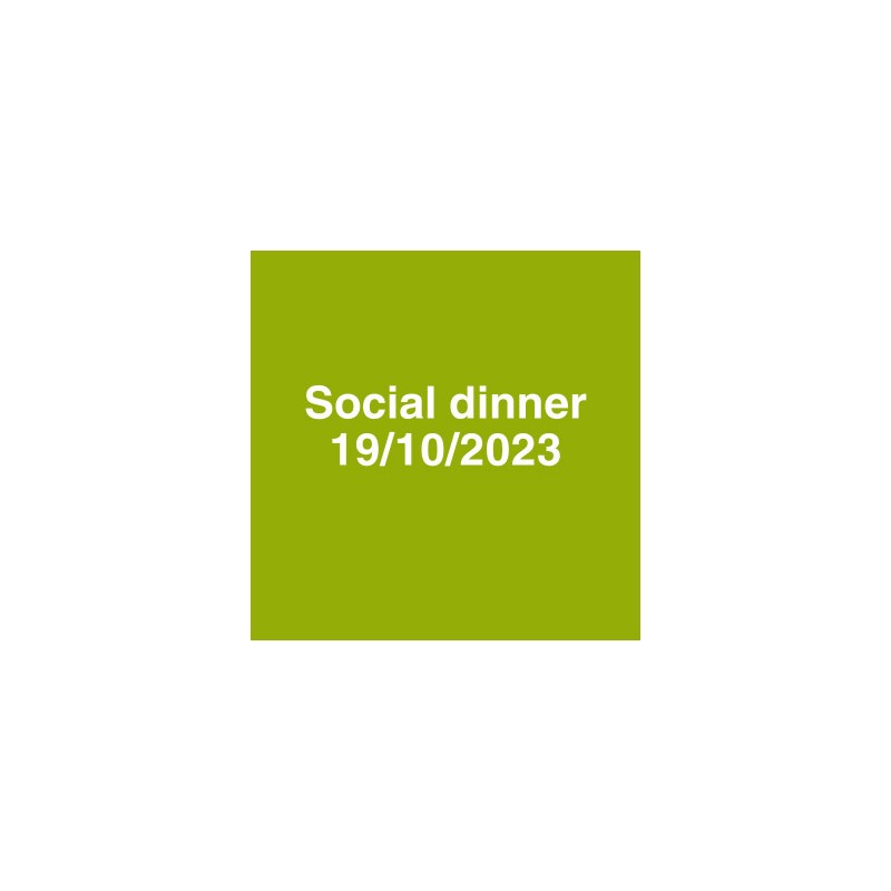 Social dinner 19/10/23